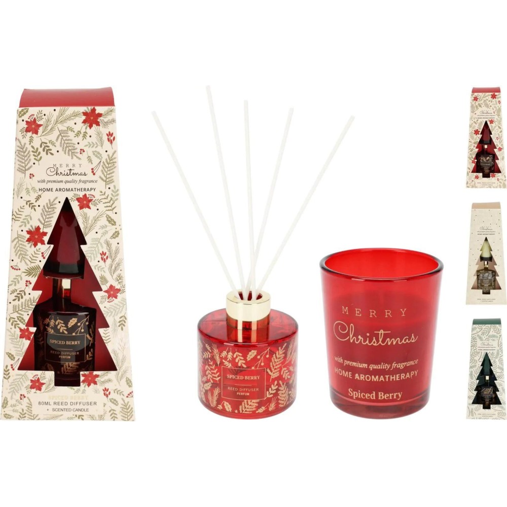 SET DIFFUSORE 2 FLACONI 80ML. NATALE 3 ASS.